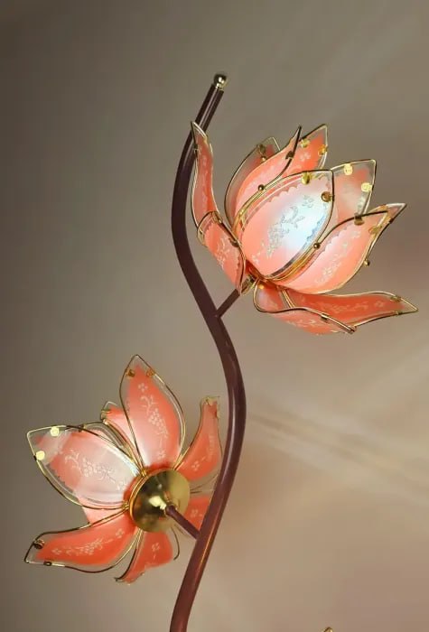 Vintage Lotus Lamp — view 1